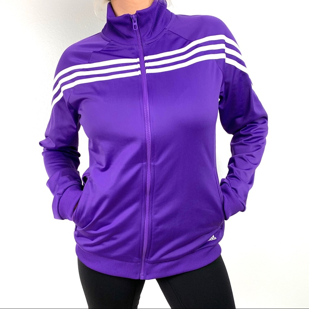Purple Adidas Track Jacket